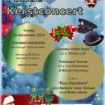 Politie Kerstconcert Ontmoetingskerk, Enschede. (klik om afbeelding te openen)