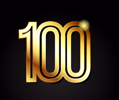 100 logo 3