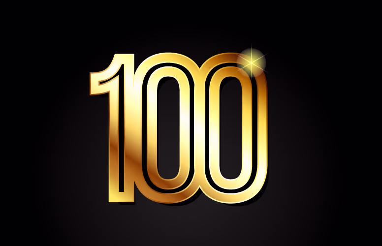 100 logo 3